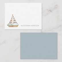 Blaue Streifen Sailboat