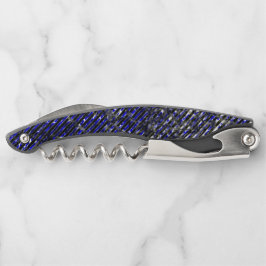 Blaue Streifen schälen Ihre Farben Kellnermesser