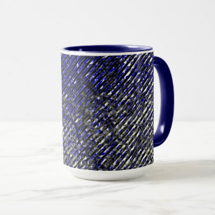 Blaue Streifen schälen Ihre Farben Tasse