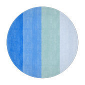 Blaue Streifen Schneidebrett (Vorderseite)