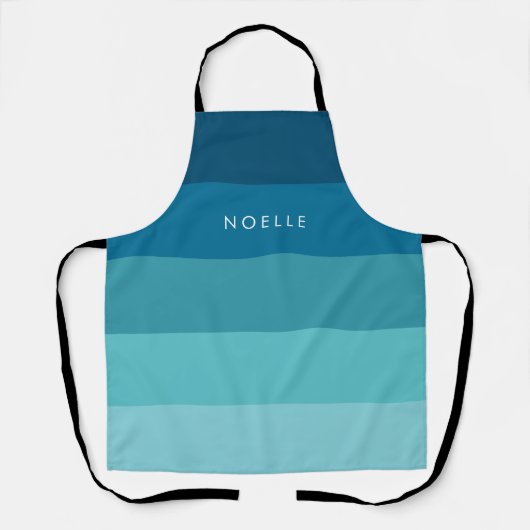 Blaue Streifen Schürze (Vorderseite)