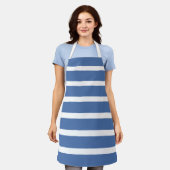 Blaue Streifen Schürze (Getragen)