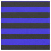 Blaue Streifen/ schwarz oder schwarz - auf eine an Stoff (Nahaufnahme)