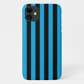 Blaue Streifen, schwarze Streifen, Streifenmuster Case-Mate iPhone Hülle (Rückseite)