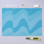 Blaue Streifen Seidenpapier (Handwerk)