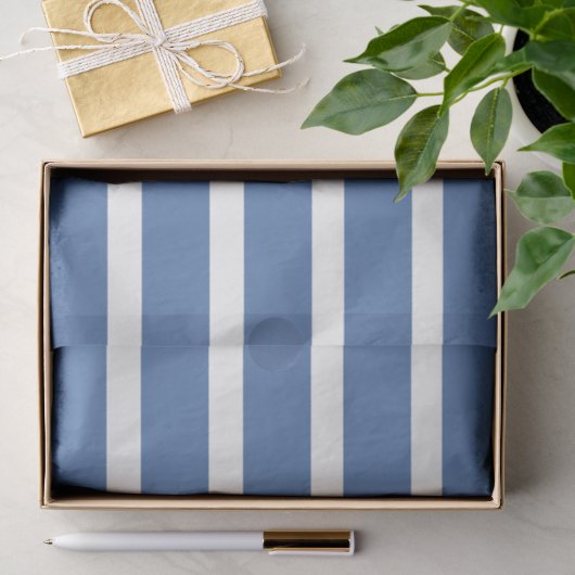 Blaue Streifen  Seidenpapier (Geschenk)