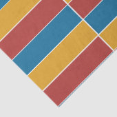 Blaue Streifen Seidenpapier (Detail)