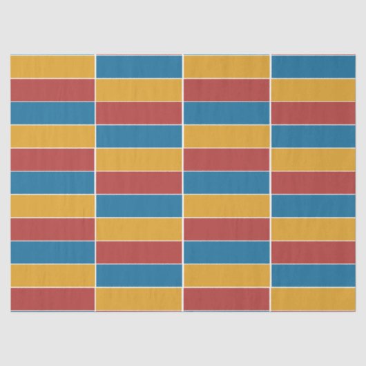 Blaue Streifen Seidenpapier (Vorderseite)