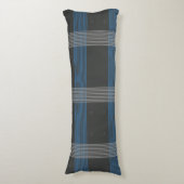 Blaue Streifen Seitenschläferkissen (Vorderseite Vertikal)