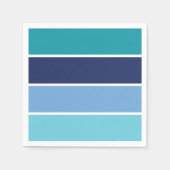 Blaue Streifen Serviette (Vorderseite)
