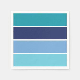 Blaue Streifen Serviette