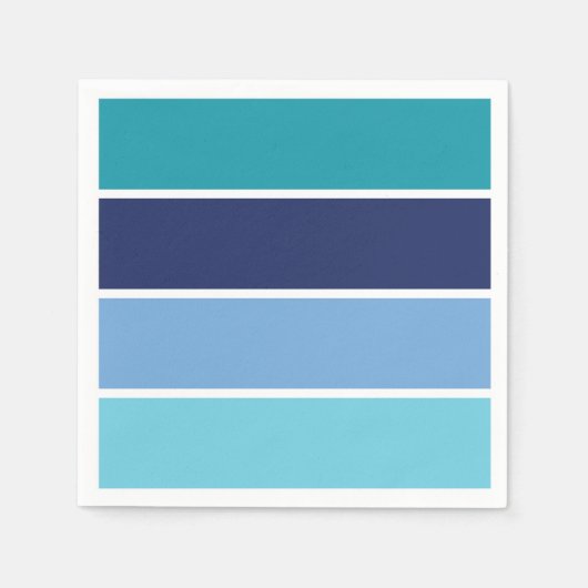 Blaue Streifen Serviette (Vorderseite)