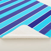 Blaue Streifen Sherpadecke (3/4)