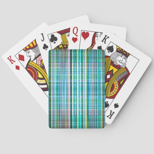 Blaue Streifen Spielkarten (Rückseite)