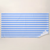 Blaue Streifen Strandtuch (Vorderseite)
