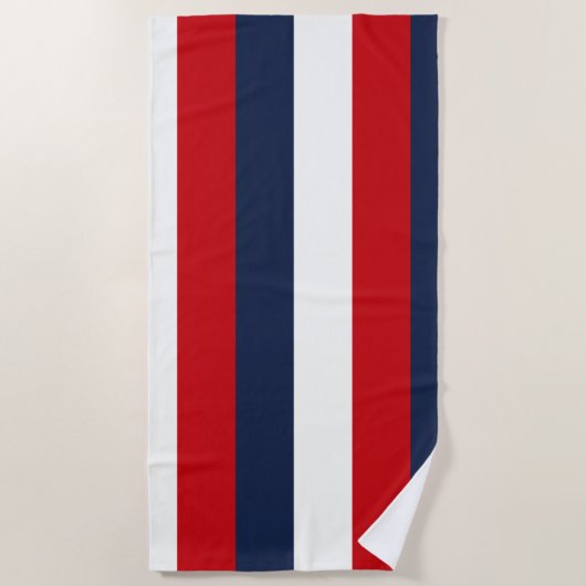 Blaue Streifen Strandtuch (Vorderseite)