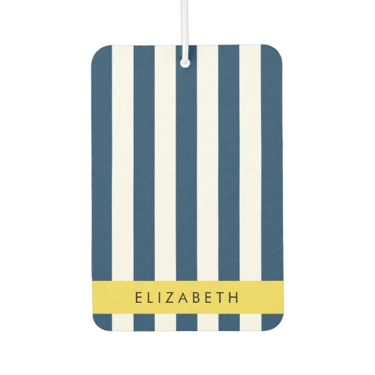 Blaue Streifen, Streifen, Ihr Name Autolufterfrischer (Vorderseite)