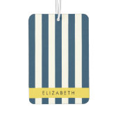 Blaue Streifen, Streifen, Ihr Name Autolufterfrischer (Rückseite)