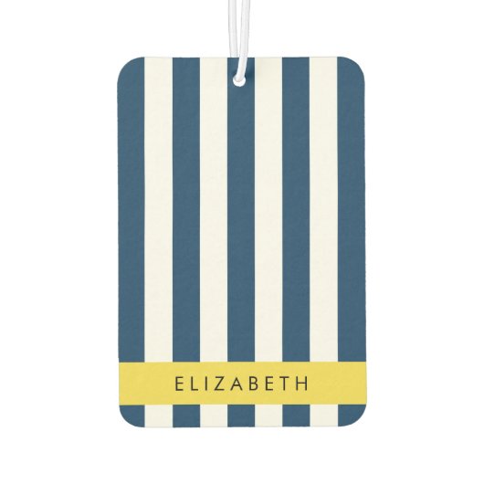 Blaue Streifen, Streifen, Ihr Name Autolufterfrischer (Rückseite)