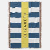 Blaue Streifen, Streifen, Ihr Name Decke (Vorderseite Vertikal)