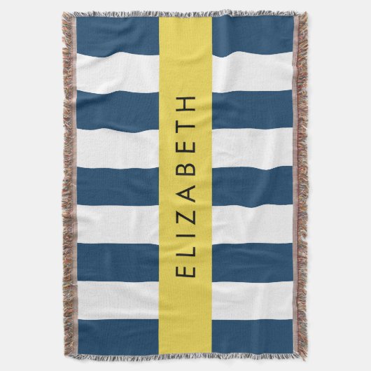 Blaue Streifen, Streifen, Ihr Name Decke (Vorderseite Vertikal)