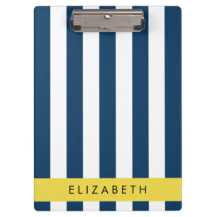 Blaue Streifen, Streifen, Ihr Name Klemmbrett