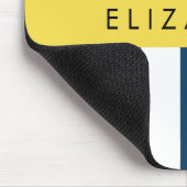 Blaue Streifen, Streifen, Ihr Name Mousepad (Ecke)