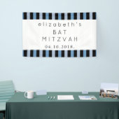 Blaue Streifen, Streifen, Linien, Bat Mitzvah Banner (Messeveranstaltung)