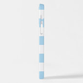 Blaue Streifen, Streifen, Linien, Ihr Name iPhone Hülle (Linke Seite)