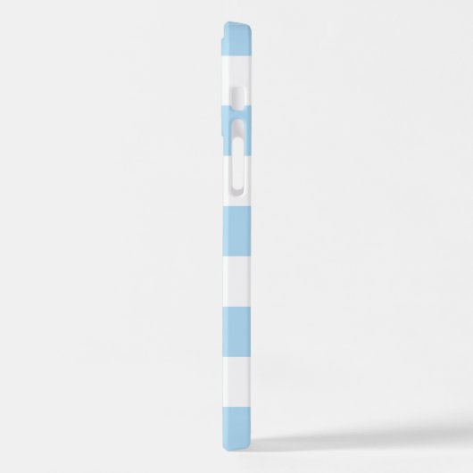 Blaue Streifen, Streifen, Linien, Ihr Name iPhone Hülle (Linke Seite)