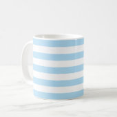 Blaue Streifen, Streifen, Linien, Ihr Name Kaffeetasse (Vorderseite Links)