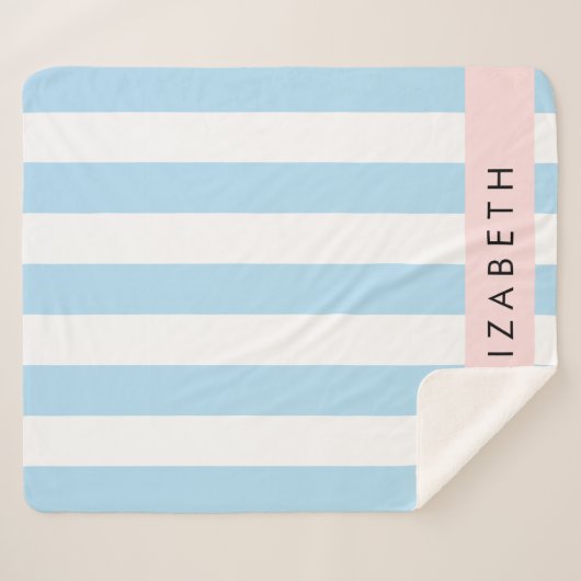 Blaue Streifen, Streifen, Linien, Ihr Name Sherpadecke (Vorderseite (Horizontal))