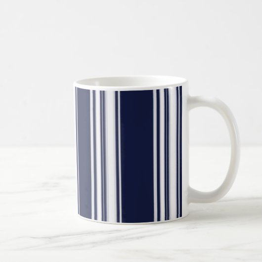 Blaue Streifen-Tasse Kaffeetasse (Rechts)