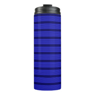 Blaue Streifen Thermosbecher