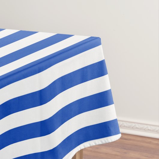 Blaue Streifen Tischdecke (Beispiel)