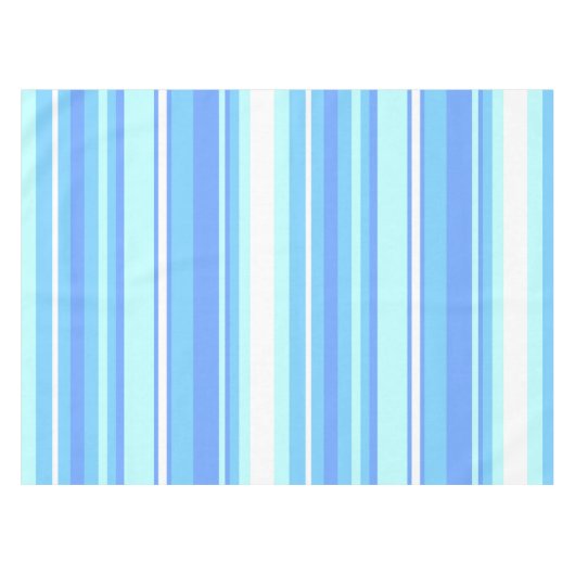Blaue Streifen Tischdecke (Vorderseite (Horizontal))
