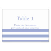 Blaue Streifen Tischnummer (Rückseite)