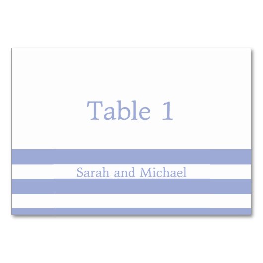 Blaue Streifen Tischnummer (Vorderseite)