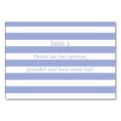 Blaue Streifen Tischnummer (Rückseite)