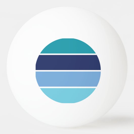 Blaue Streifen Tischtennisball (Vorderseite)