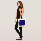 Blaue Streifen Tragetasche (Vorderseite (Model))