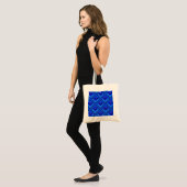 Blaue Streifen Tragetasche (Vorderseite (Model))