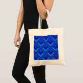 Blaue Streifen Tragetasche (Vorderseite (Produkt))