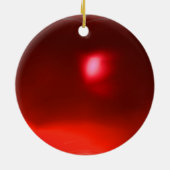 BLAUE STREIFEN U. ROTER RUBIN KERAMIKORNAMENT (Hinten)