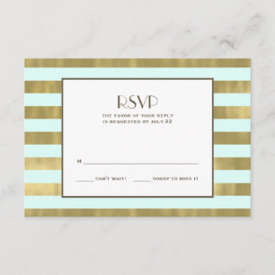 Blaue Streifen-UAWG RSVP Karte