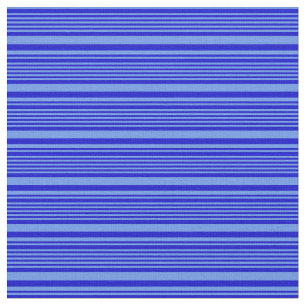 Blaue Streifen und Blumenmuster Stoff