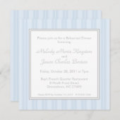 Blaue Streifen und Einladungen auf dem Simplizität (Vorne/Hinten)