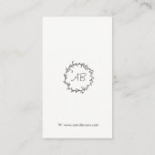 Blaue Streifen und Kräne Visitenkarte (Rückseite)