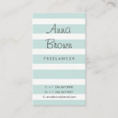 Blaue Streifen und Kräne Visitenkarte (Vorderseite)