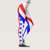 Blaue Streifen und Sterne Leggings (Rechts)